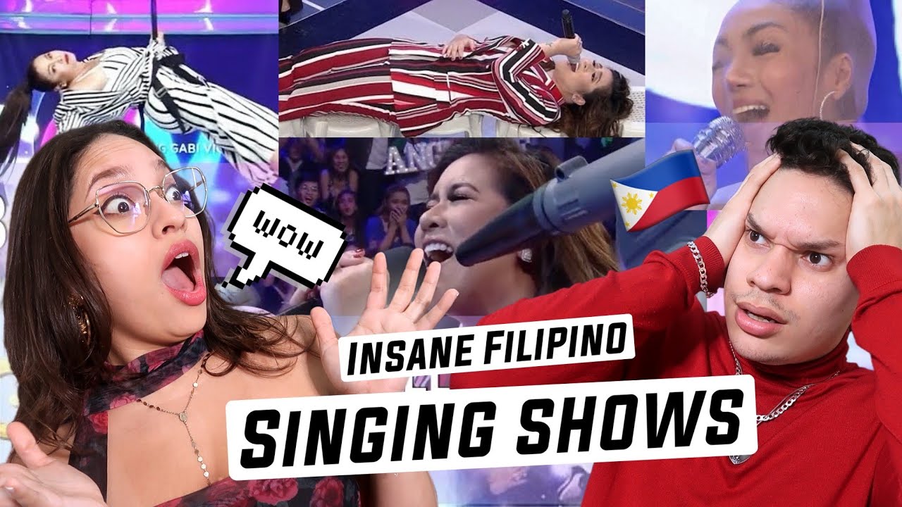 WTF IS GOING ON IN FILIPINO TV...! Latinos react to 'Filipino TV Singing Shows