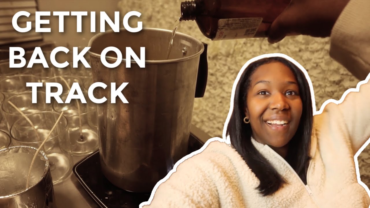 after work vlog: organizing my candle studio