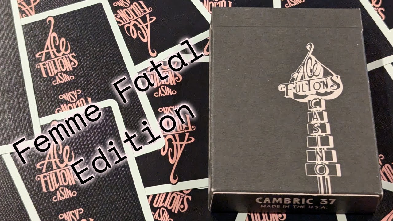 Daily deck review day 575 - Ace Fulton's Casino Femme Fatal Edition playing cards