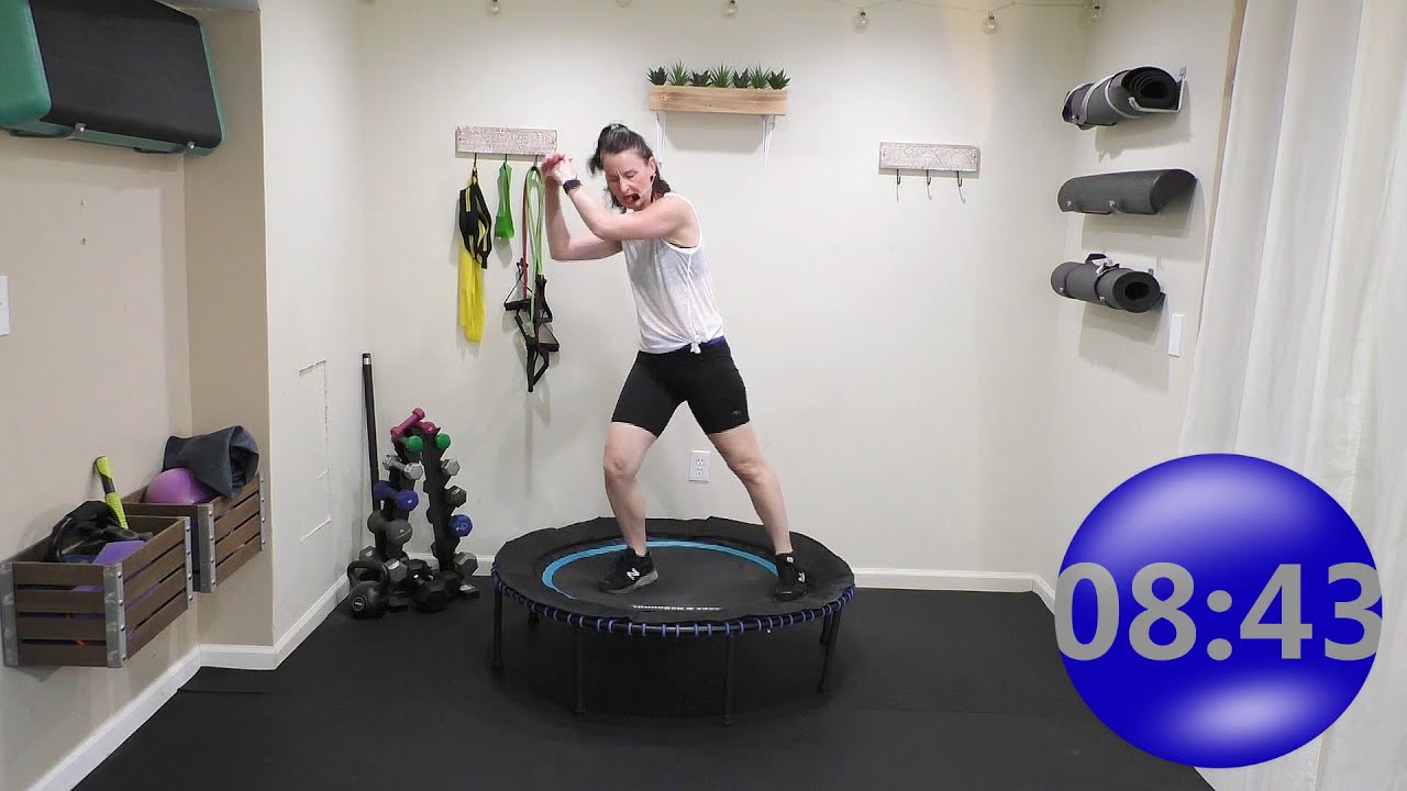 15-Min Rebounding Cardio Blast | Beginner Mini Trampoline Workout for Fat Burn (Low Impact)