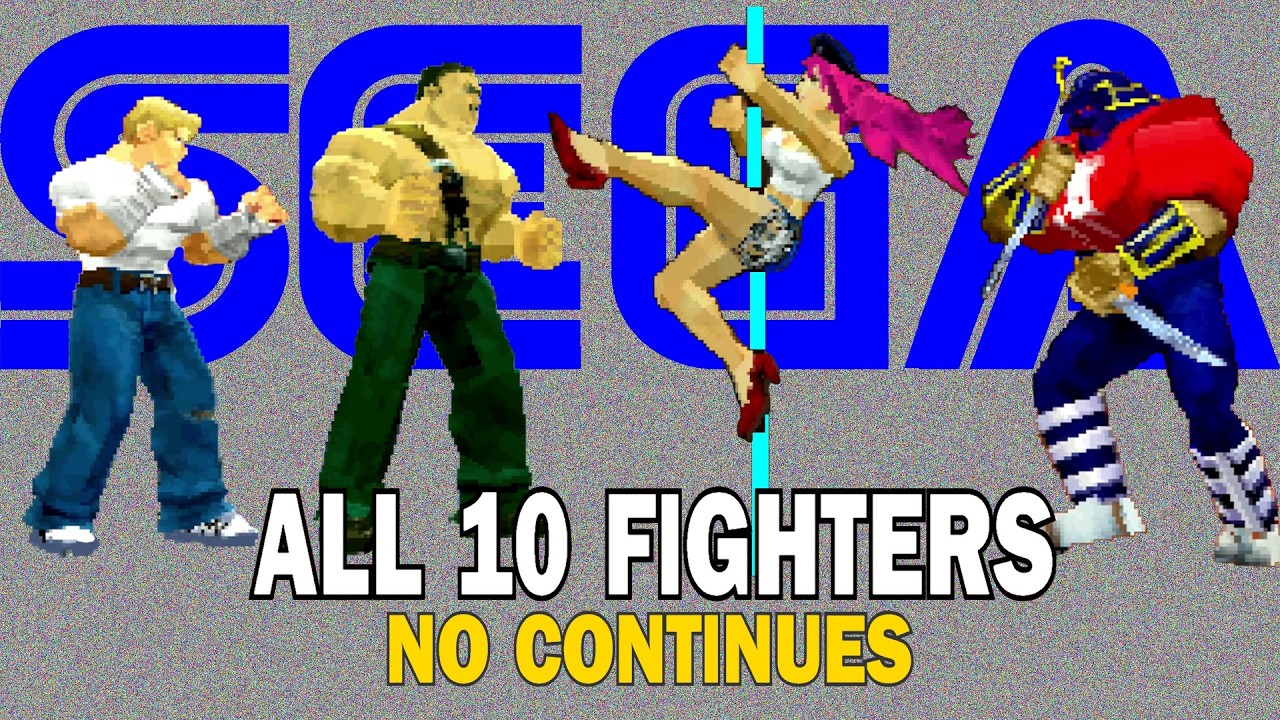 Beating Final Fight Revenge with every fighter on a real Sega Saturn in 4K