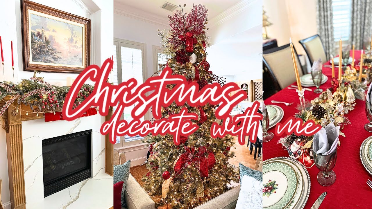 CHRISTMAS DECORATE WITH ME 2024 / CHRISTMAS DECOR IDEAS / LIVIMG ROOM CHRISTMAS DECOR