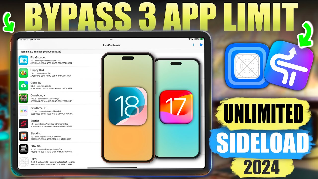 Загрузка неограниченного количества IPA-файлов на iOS 17 и 18 | Устраните ограничение в 3 приложе...