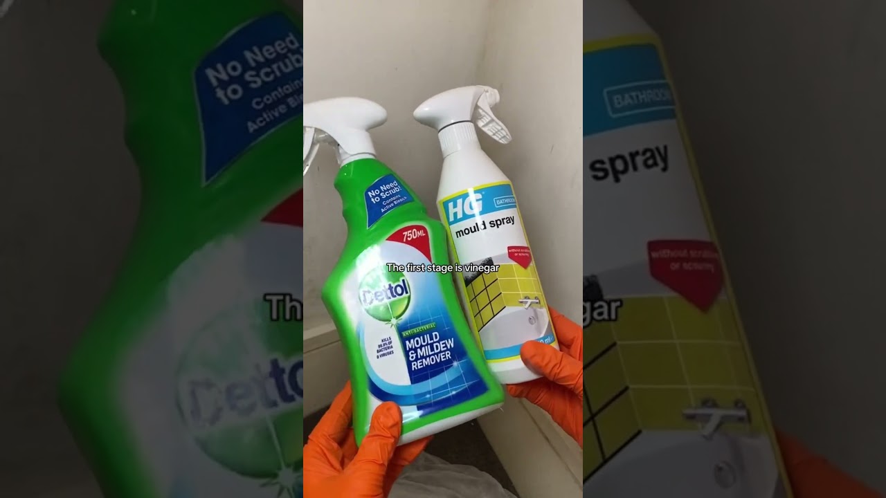 Deep Cleaning the Black Mould in my Flatmates Bedroom DAY 2 PART 1