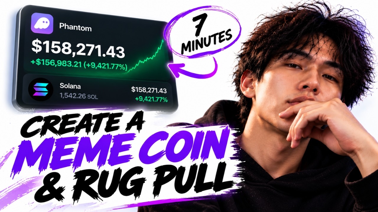 HOW I EASILY RUG PULL A MEME COIN IN 7 MINUTES (+$158,271 😮)