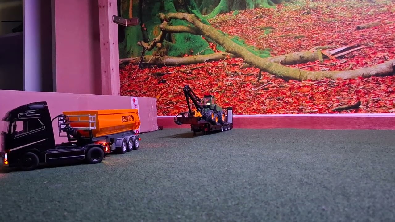 SIKU CONTROL Volvo FH 16 mit Schmitz Cargobull Mulde und Tieflader (Robin's VOLVO😉)