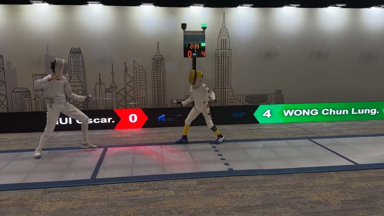 Asian Children Fencing Championships 2024(Cat B Boy's Epee Final)WONG Chun Lung（HK) VS HUI Oscar(HK)
