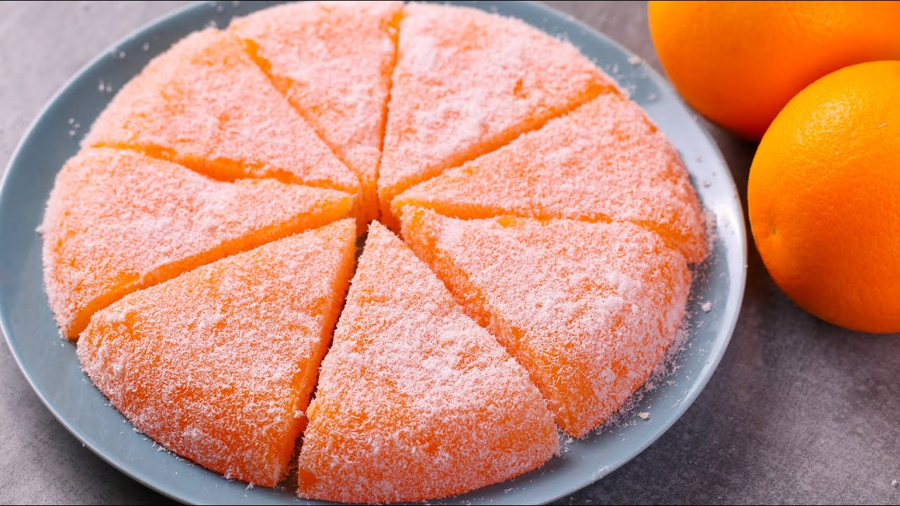 ORANGE PUDDING DESSERT | EGGLESS & WITHOUT OVEN | NO BAKE ORANGE JELLY DELIGHT | N'Oven Foods