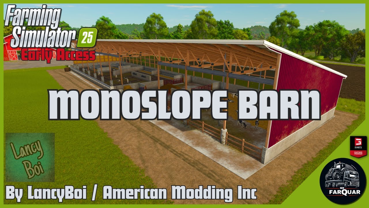 Амбар на склоне от LancyBoi / American Modding Inc (ранний доступ) | Farming Simulator 25 | FS 25