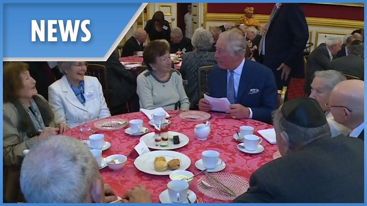 Prince Charles meets Jewish refugees on 80th anniversary of Kindertransport