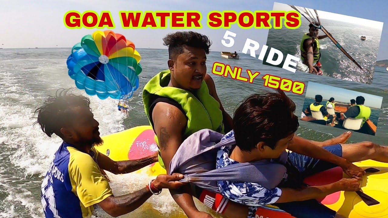 GOA WATER SPORTS | 5 RIDE ONLY ₹ 1500 | Best adventure 🚣‍♀️