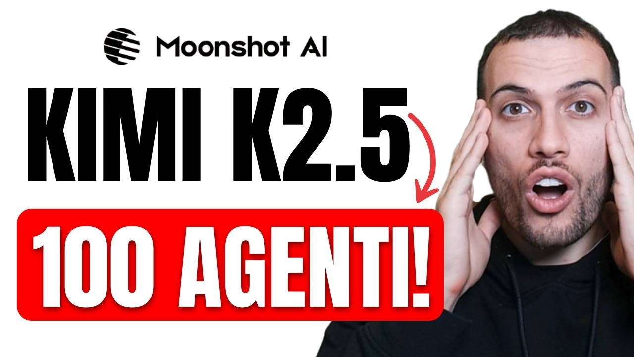 Kimi K2.5: il modello cinese che crea siti web e controlla 100 agenti in parallelo