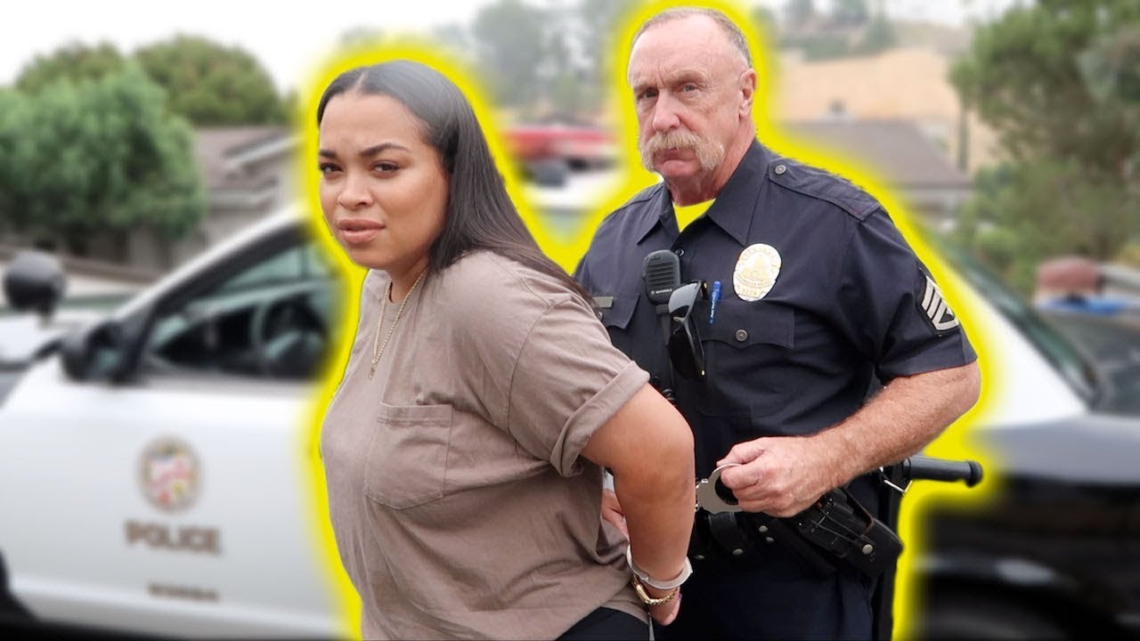 GETTING MY GIRLFRIEND ARRESTED PRANK *SHE CRIED* | HEATHER AND TARELL