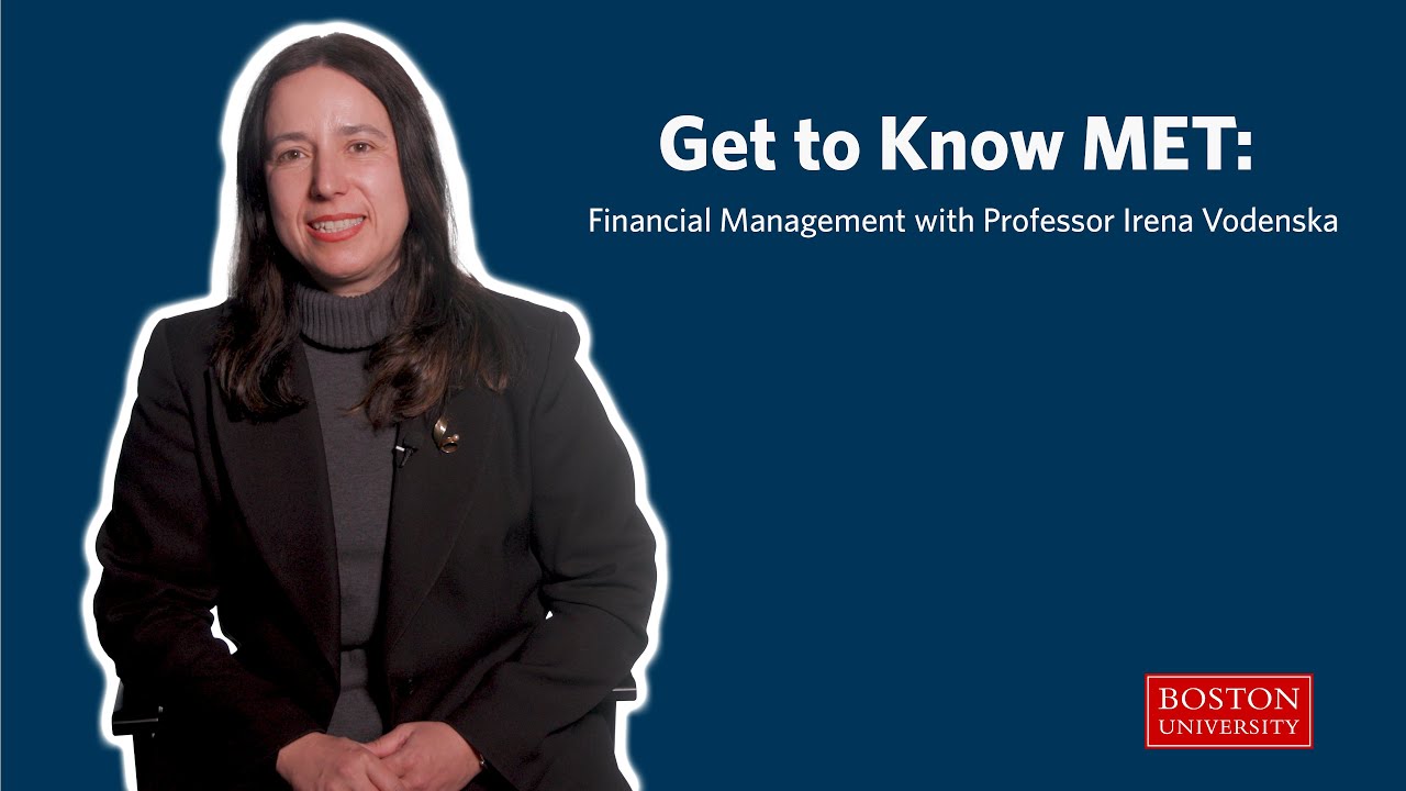 Get to Know MET: Financial Management with Professor Irena Vodenska