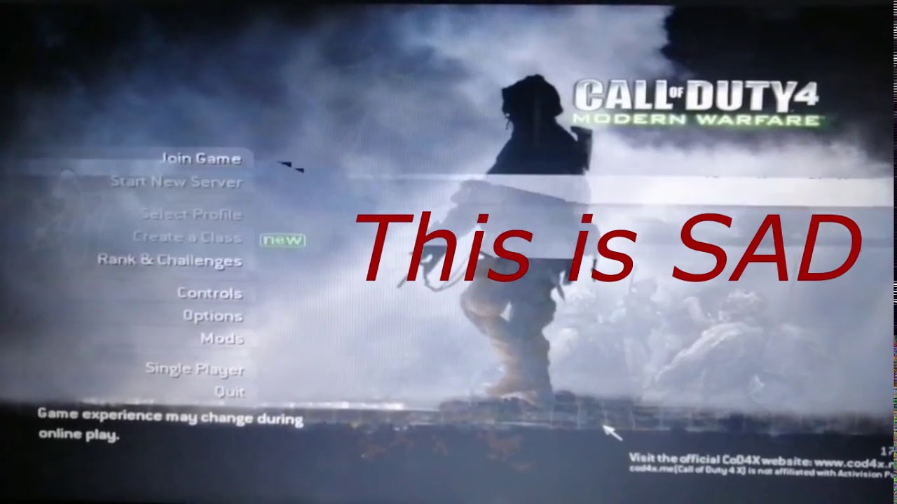 Call of Duty 4 Modern Warfare Blinking Screen Fix