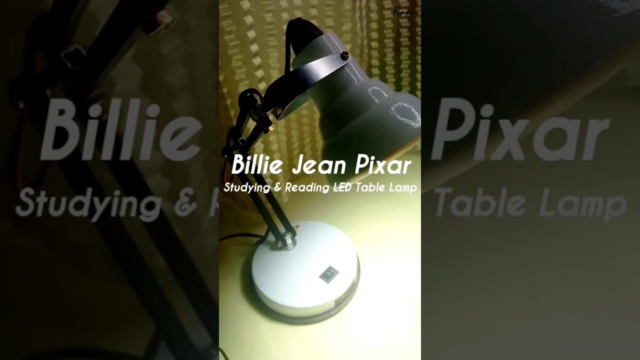 Billie Jean Pixar Adjustable Studying & Reading LED Table Lamp,  Matte White, Pack Of 1(Metal)