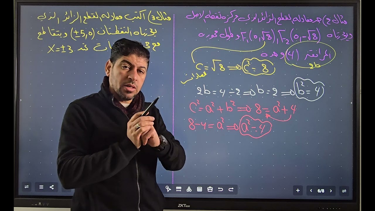 القطع الزائد الدرس السادس عشر 