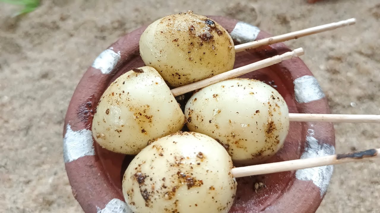 Quail egg fry miniature 🥚😋👩‍🍳