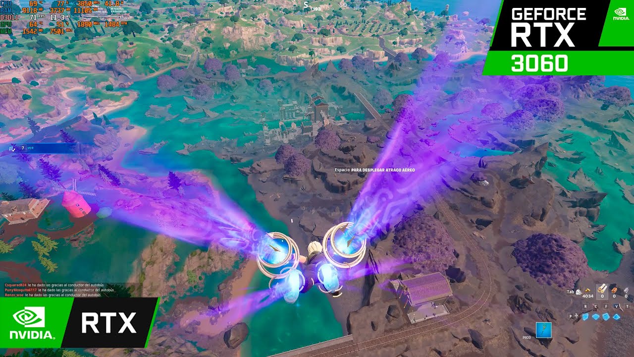RTX 3060 + RYZEN 5 3400G - Fortnite chapter 5 season 2 ( performance mode ) 👑