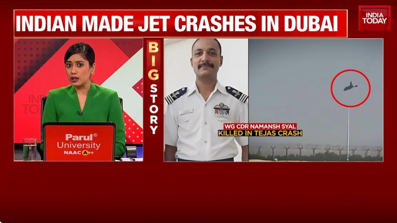 IAF Tejas Jet Crashes at Dubai Air Show 2025;  Wing Commander Naman Shyal Killed | India Today News