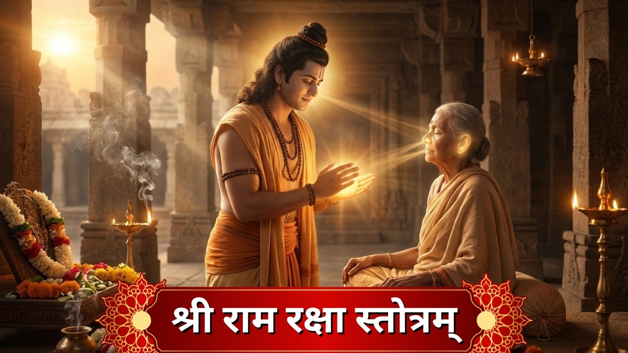 श्री राम रक्षा स्तोत्रम् सम्पूर्ण | Powerful Ram Raksha Kavach | Sanskrit Mantra for Protection
