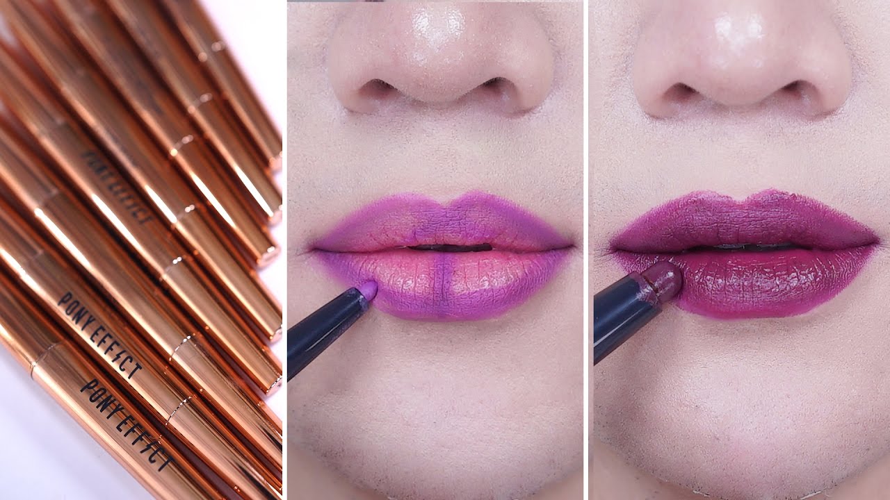 Pony Effect Contour Lip Color Review + Swatches - Edward Avila