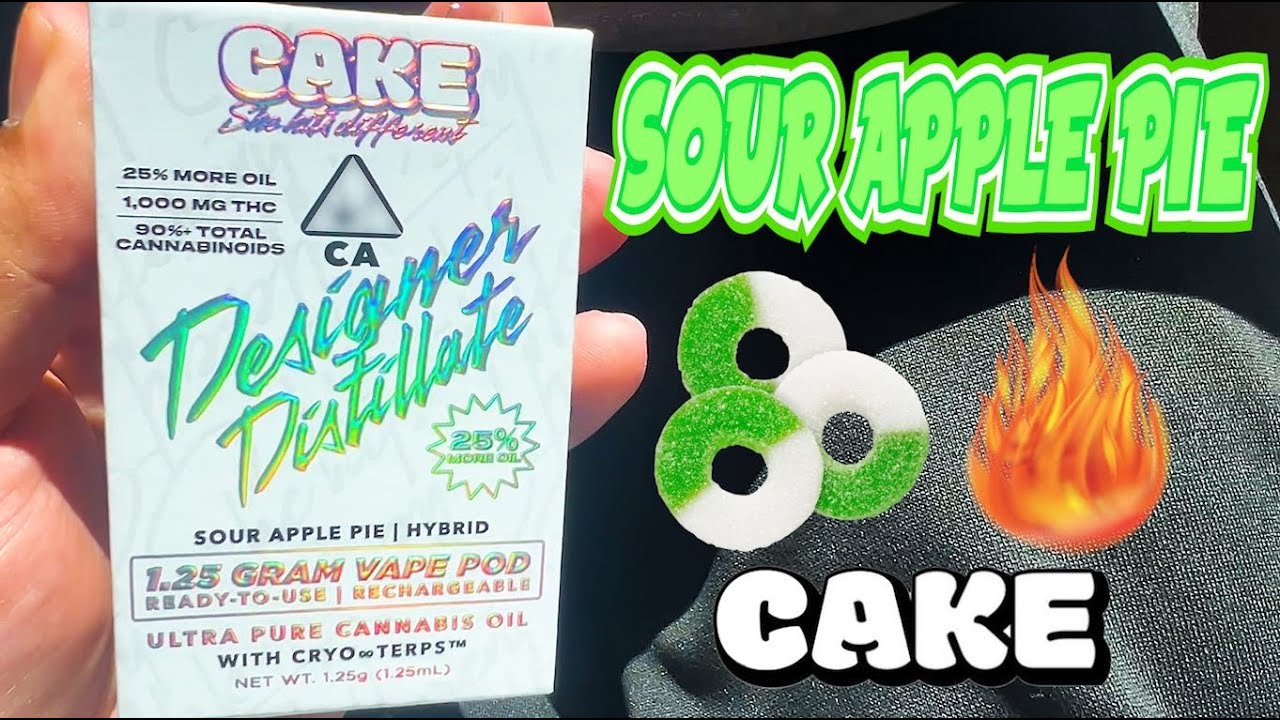 This SOUR APPLE PIE Tasted Like Apple GUMMIES!! Cake She Hits Different Designer Distillate Review