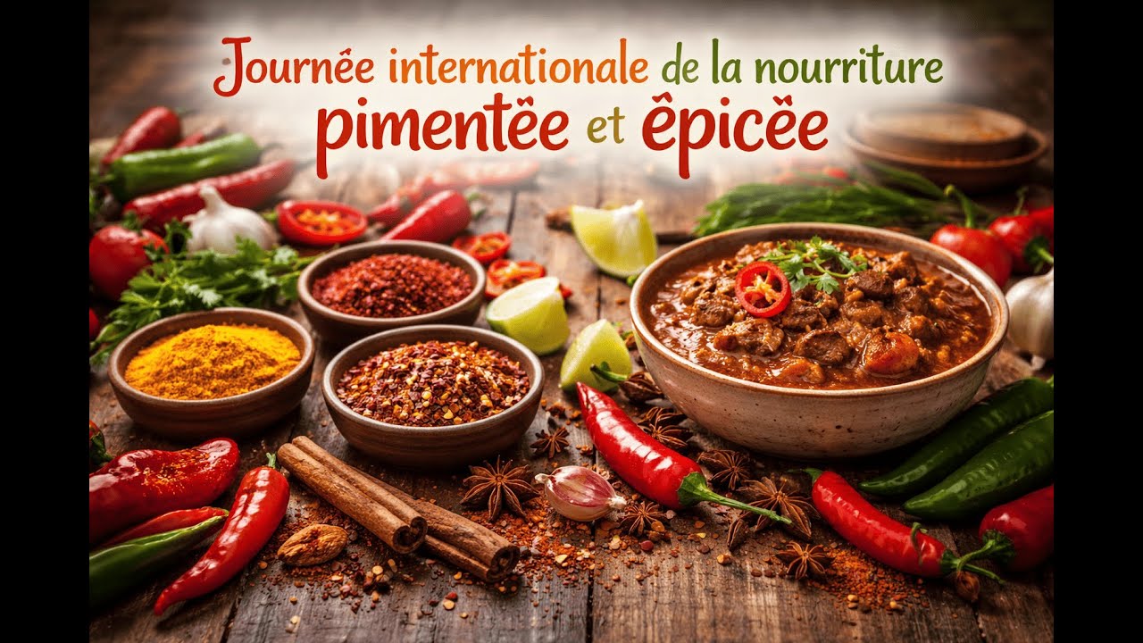 Vidéo n° 138 * Date : 16 janvier * Journée internationale de la nourriture pimentée et épicée