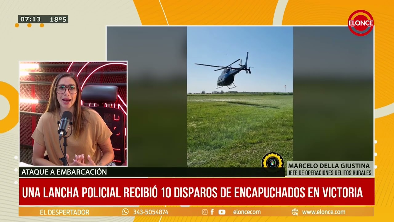 Una lancha policial recibió 10 disparos de encapuchados en Victoria - 17/10/25