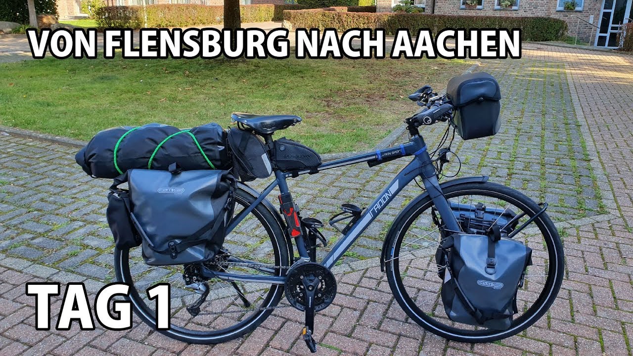 1000km Radreise von Flensburg nach Aachen - Tag 1 (D-Route 7 / Pilgerroute) - 2019