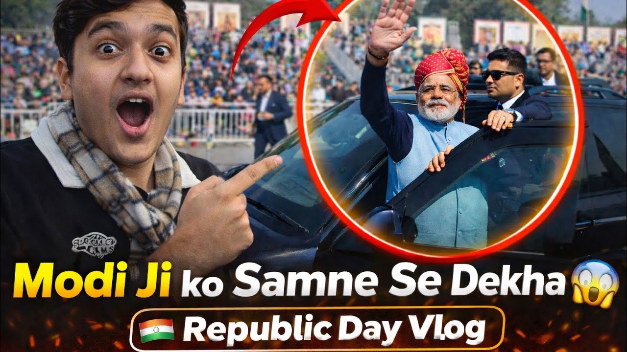 VIP Security + President + Prime Minister 😳 | Republic Day Parade Vlog 🇮🇳
