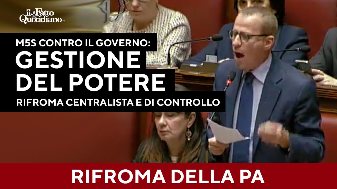 M5S contro la riforma della PA: 