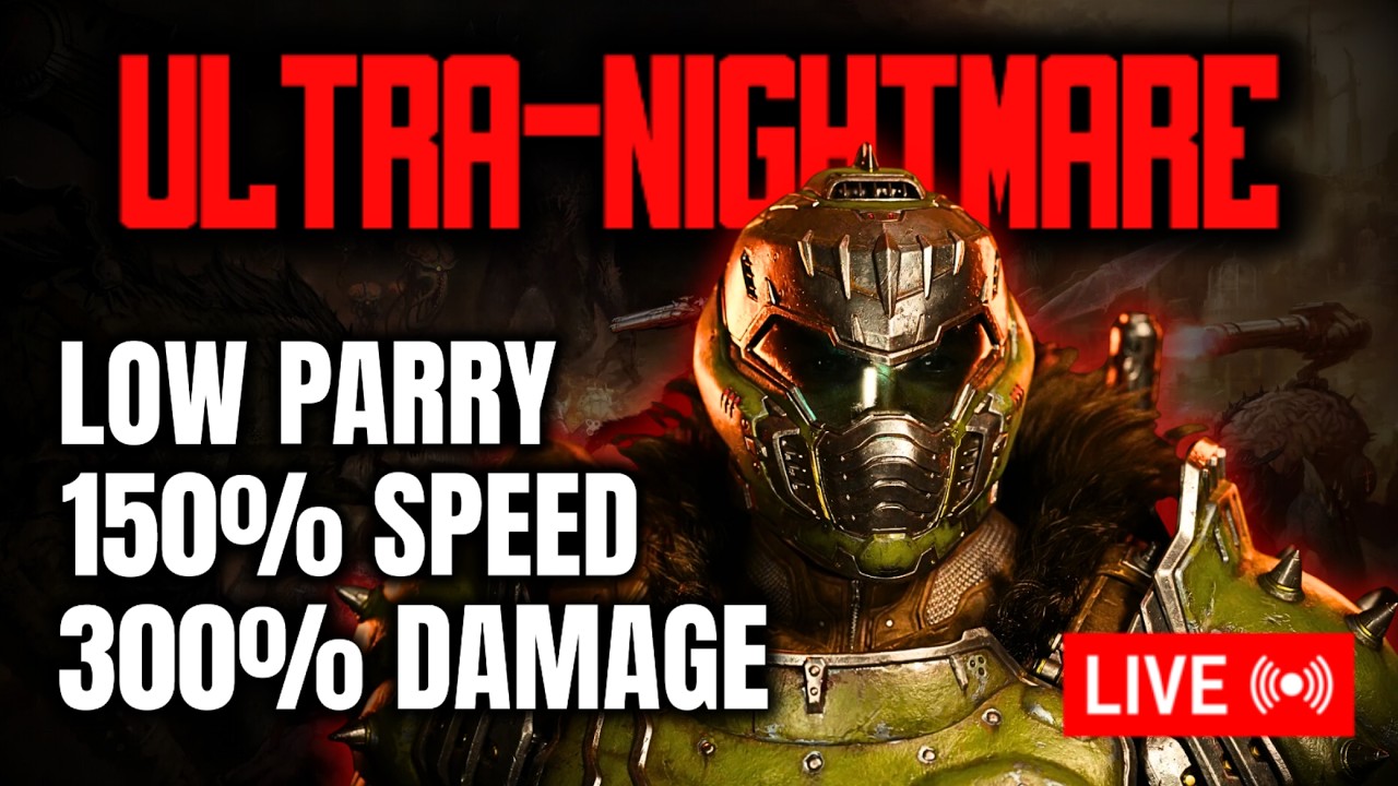 DOOM: The Dark Ages ULTRA-NIGHTMARE (Low Parry, 300% Damage, 150% Speed)