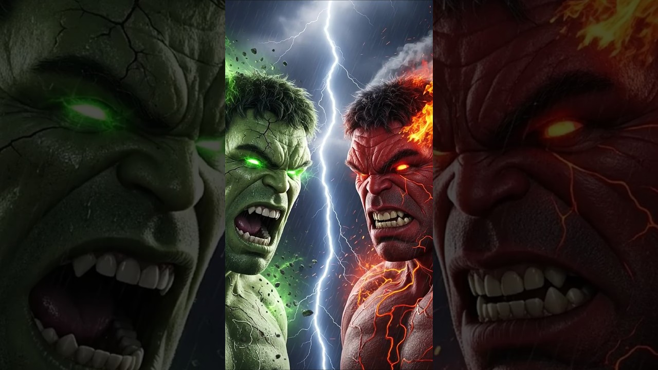 Hulk Ka Badla 🔥 | Hulk vs Red Hulk Final Fight | #hulk #ai #shorts