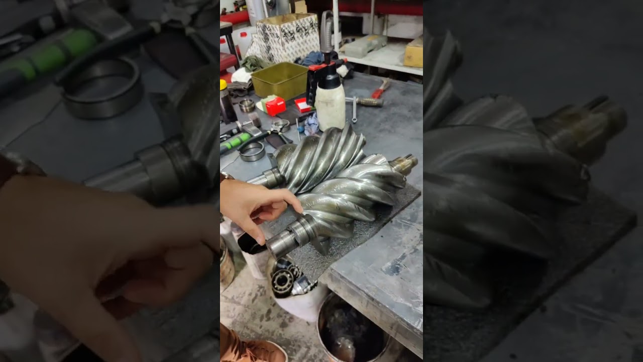 The air compressor rotor is broken, where can I repair it myself? #aircompressor #compressor #repair