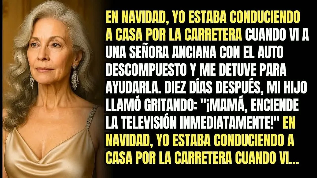 El Día De Navidad, Ayudé A Una Anciana Con El Auto Descompuesto En La Carretera  Diez Día