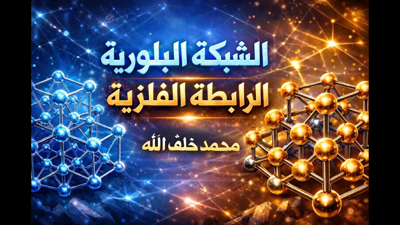 الشبكة البلورية والرابطة الفلزية علوم الصف الاول الاعدادى مستر محمد خلف الله