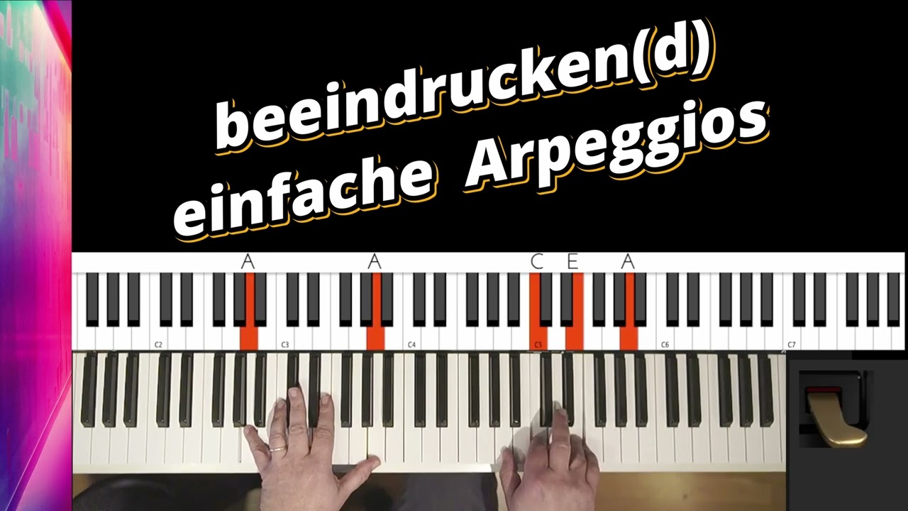 beeindruckende einfache Piano Arpeggios