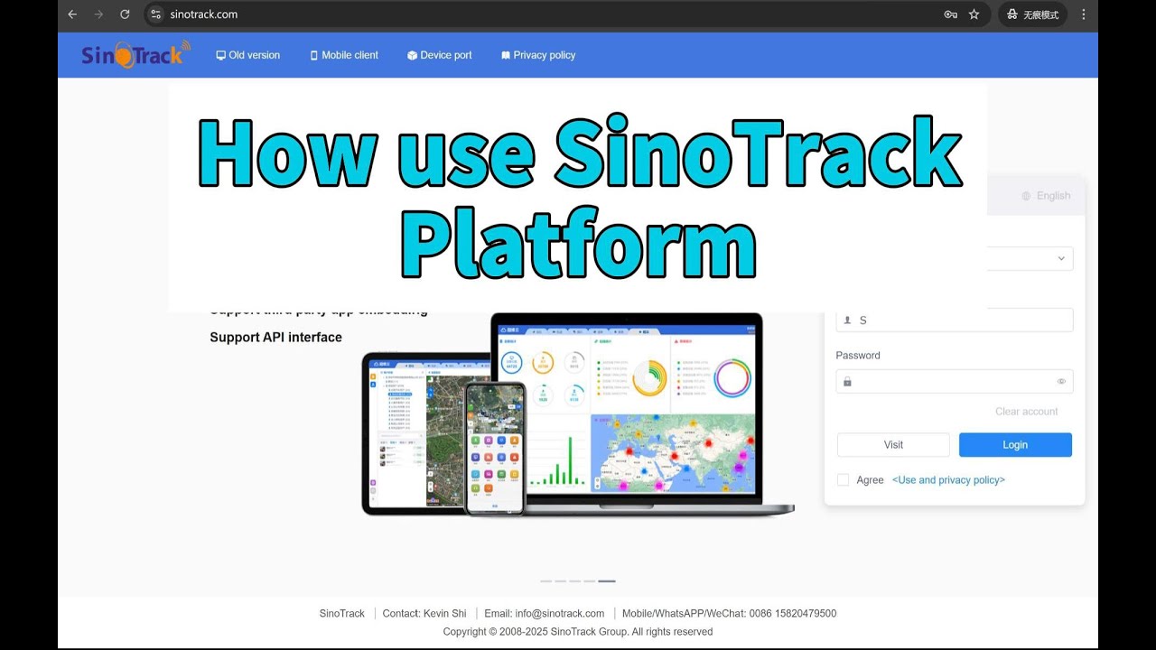 SinoTrack Free platrform-- a compact, powerful 2G/4G tracking solution.