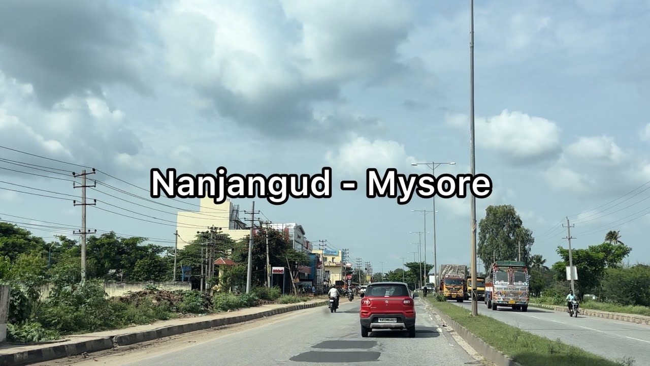 Nanjangud to Mysore Road trip through Coimbatore to Mysore national highway | 4K