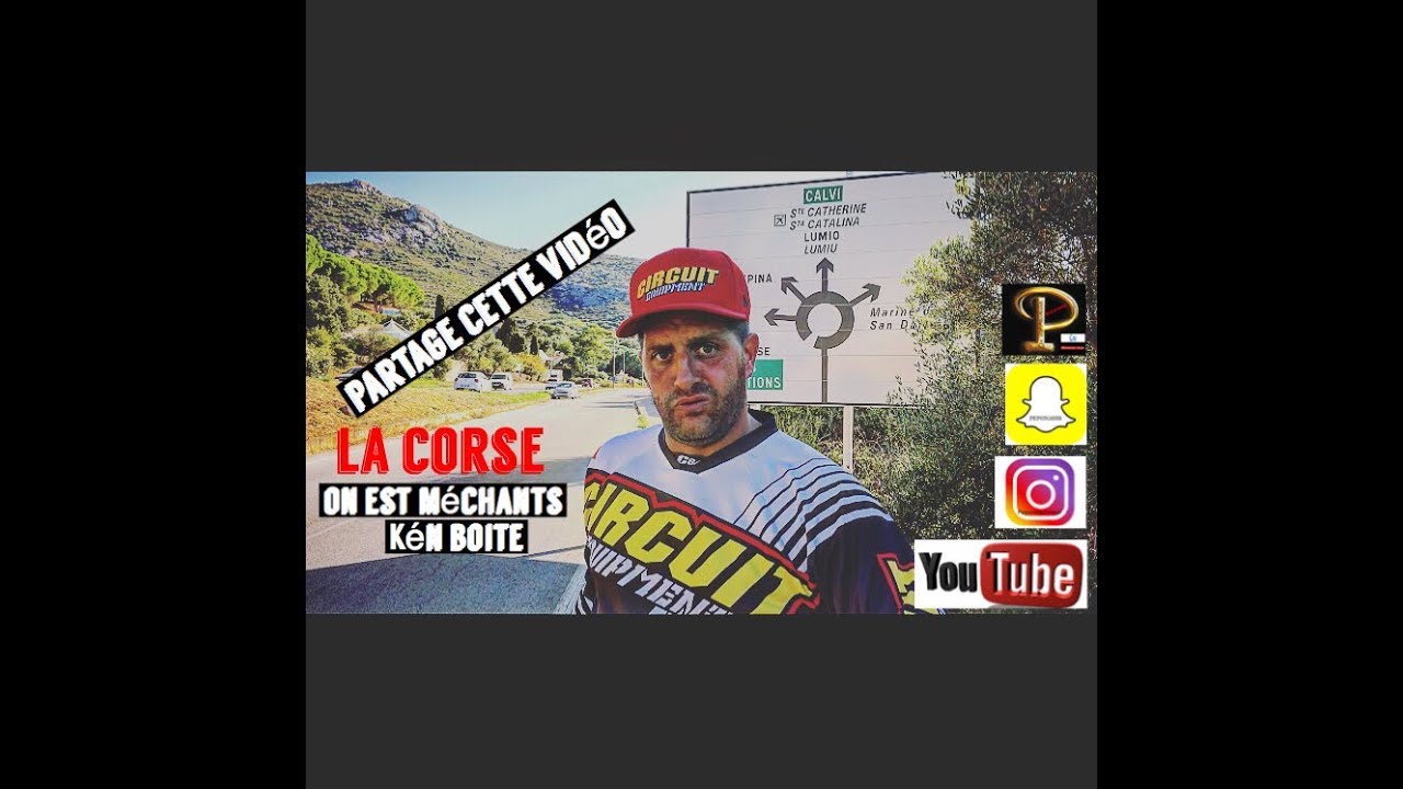 Entrainement motocross en Corse qui tourne mal !