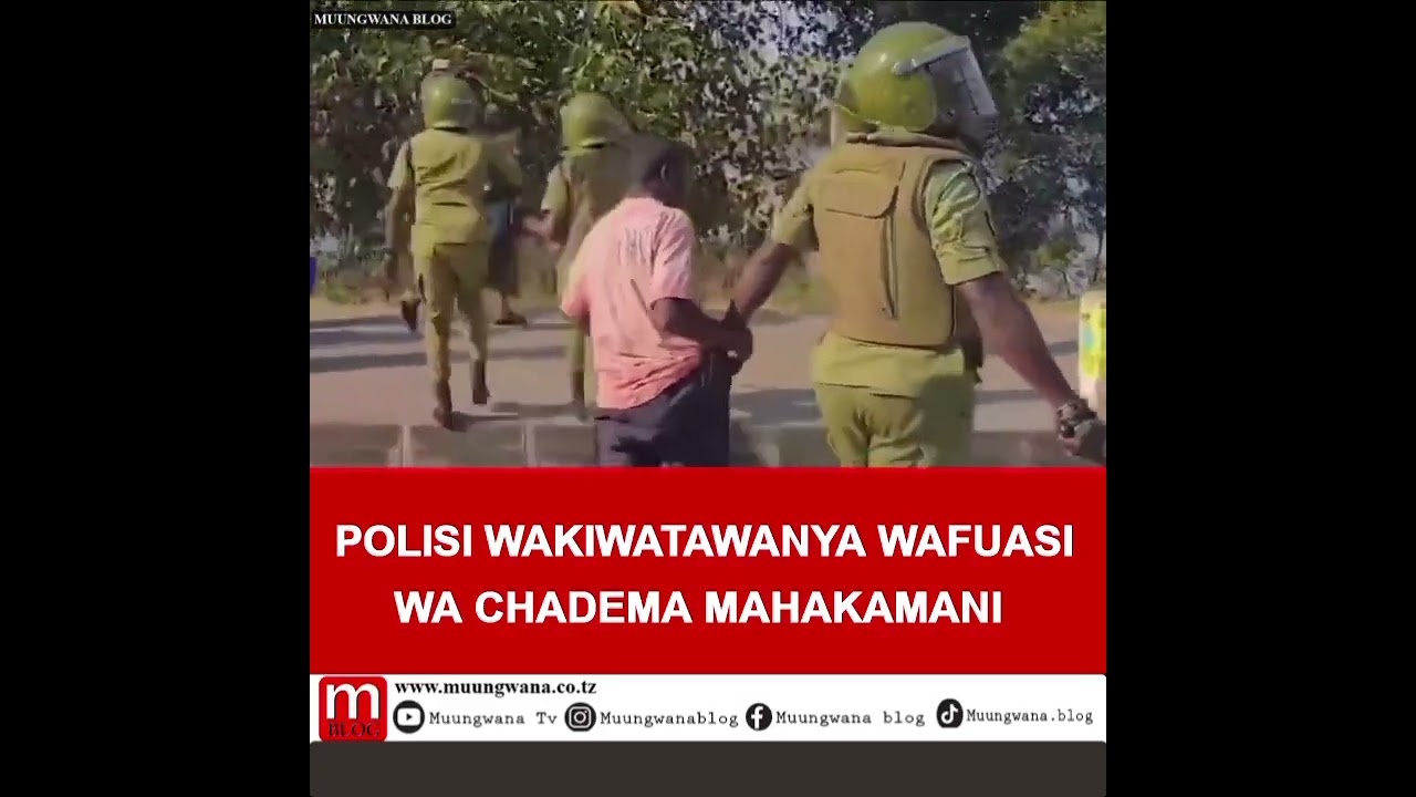 POLISI YAWATAWANYA WAFUASI WA CHADEMA MAHAKAMANI