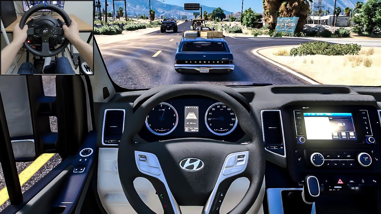 GTA 5 - 2017 Hyundai Solati | NaturalVision Evolved [Steering Wheel gameplay]