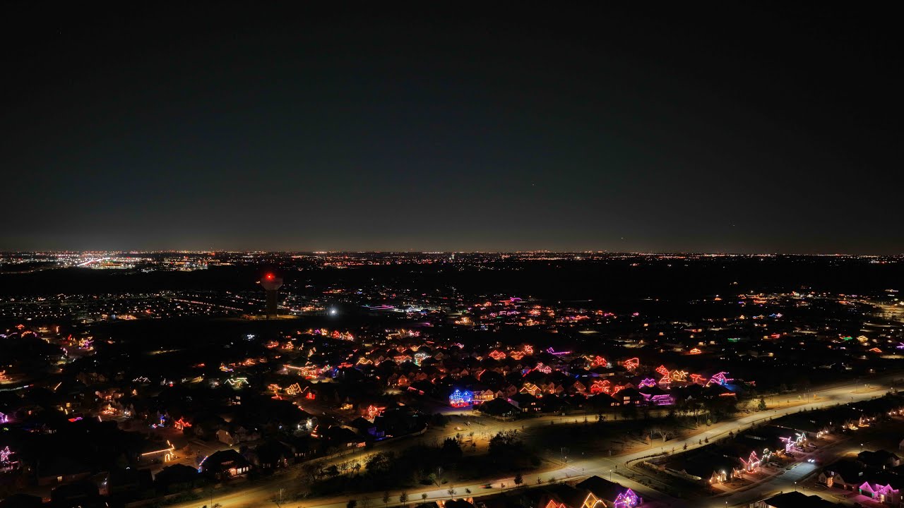 DJI Mavic 4 Pro - 2025 Christmas Lights in Trinity Falls, McKinney, TX