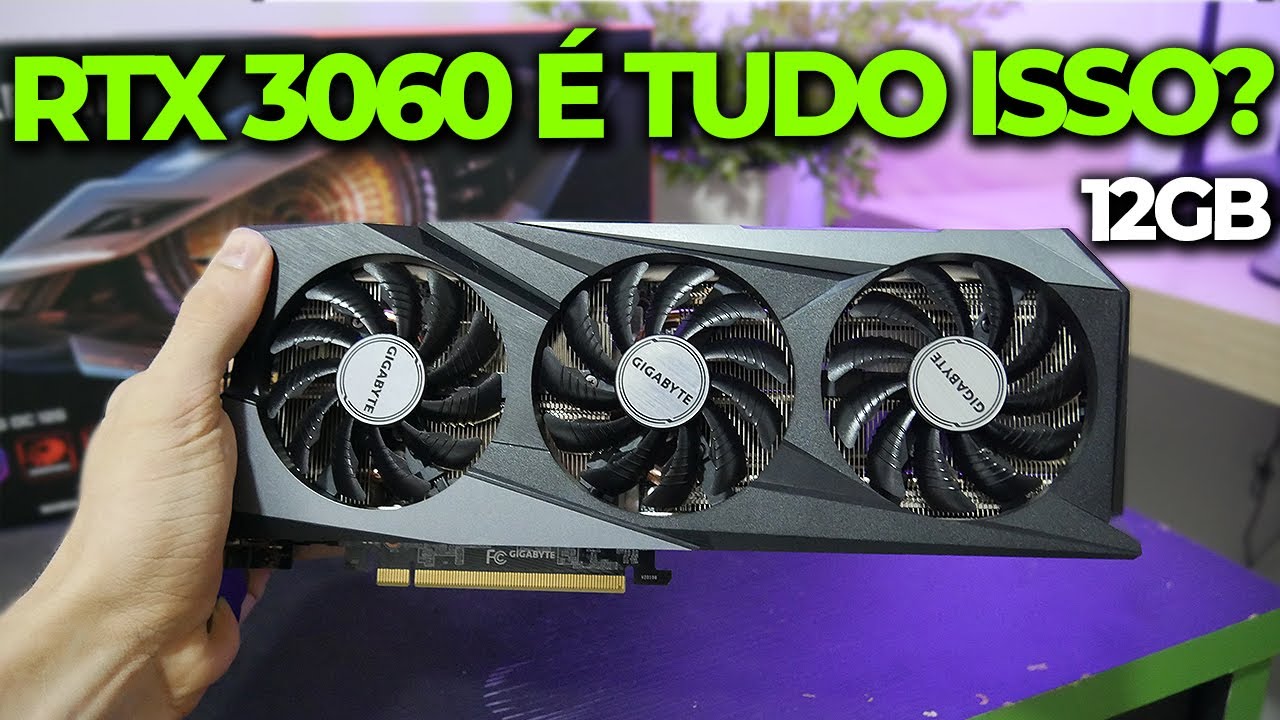 A NOVA RTX 3060 DE 12GB! UMA PLACA CUSTO BENEFÍCIO SERÁ? VEJA PODER EM JOGOS! (e ainda quebrei)