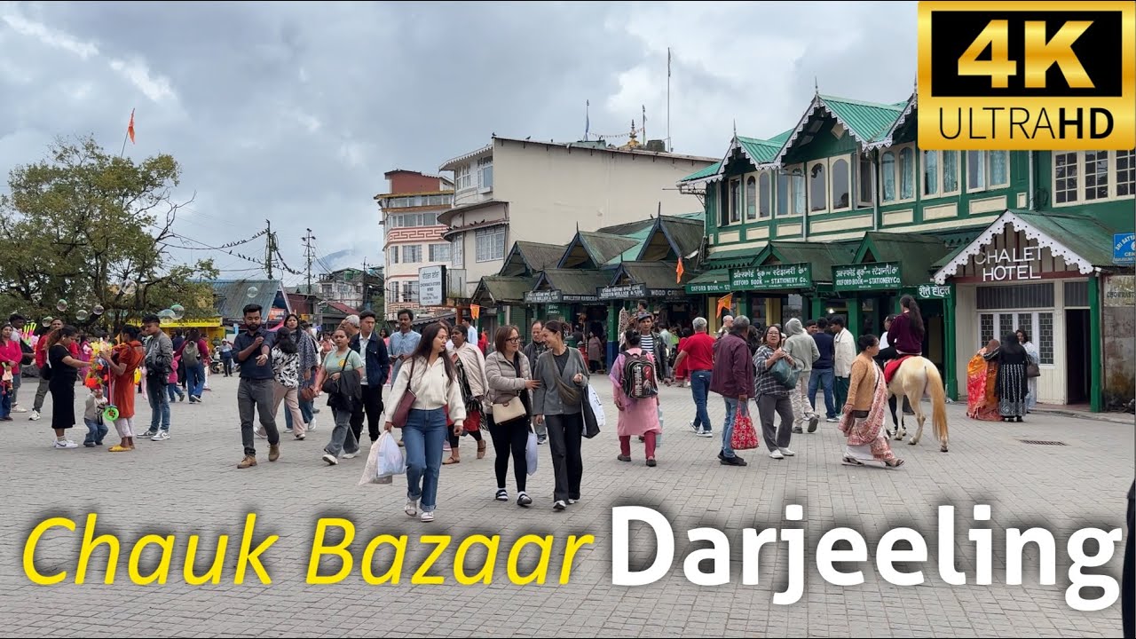 4K walking Tour in Chauk bazaar, Darjeeling | INDIA