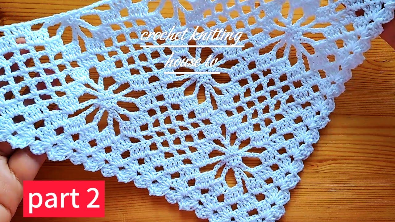 Partie 2 châle facile au crochet magnifique❗️châle étape par étape/crochet châle 