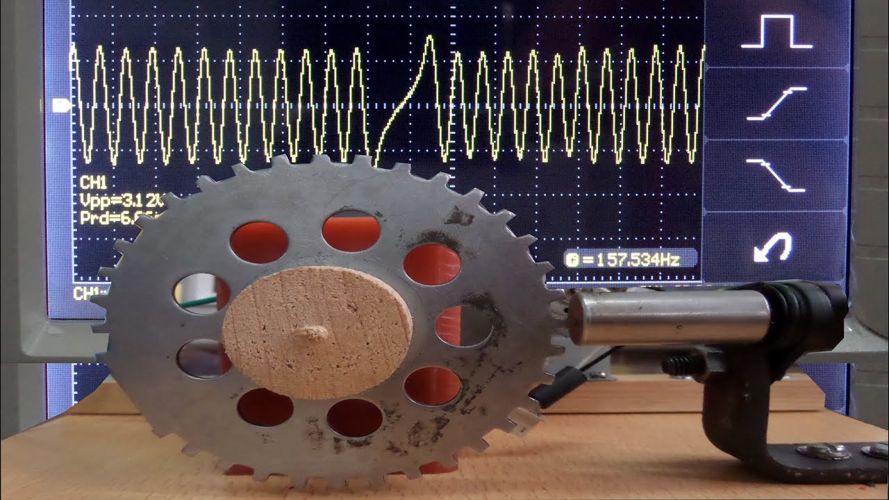 Krank sensör sinyali osiloskop testi (Crankshaft position sensor oscilloscope testing)
