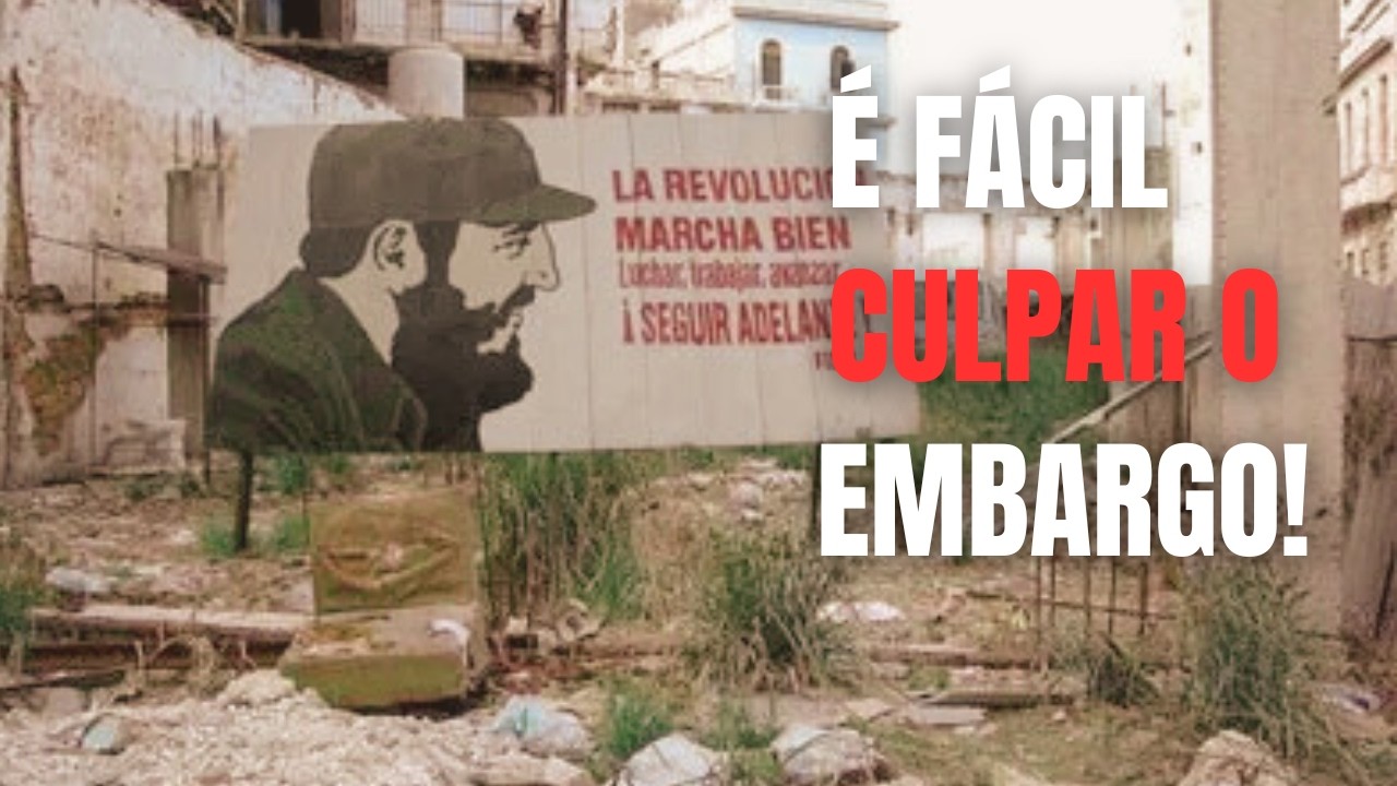 Cuba entra em colapso e esquerda culpa os EUA.