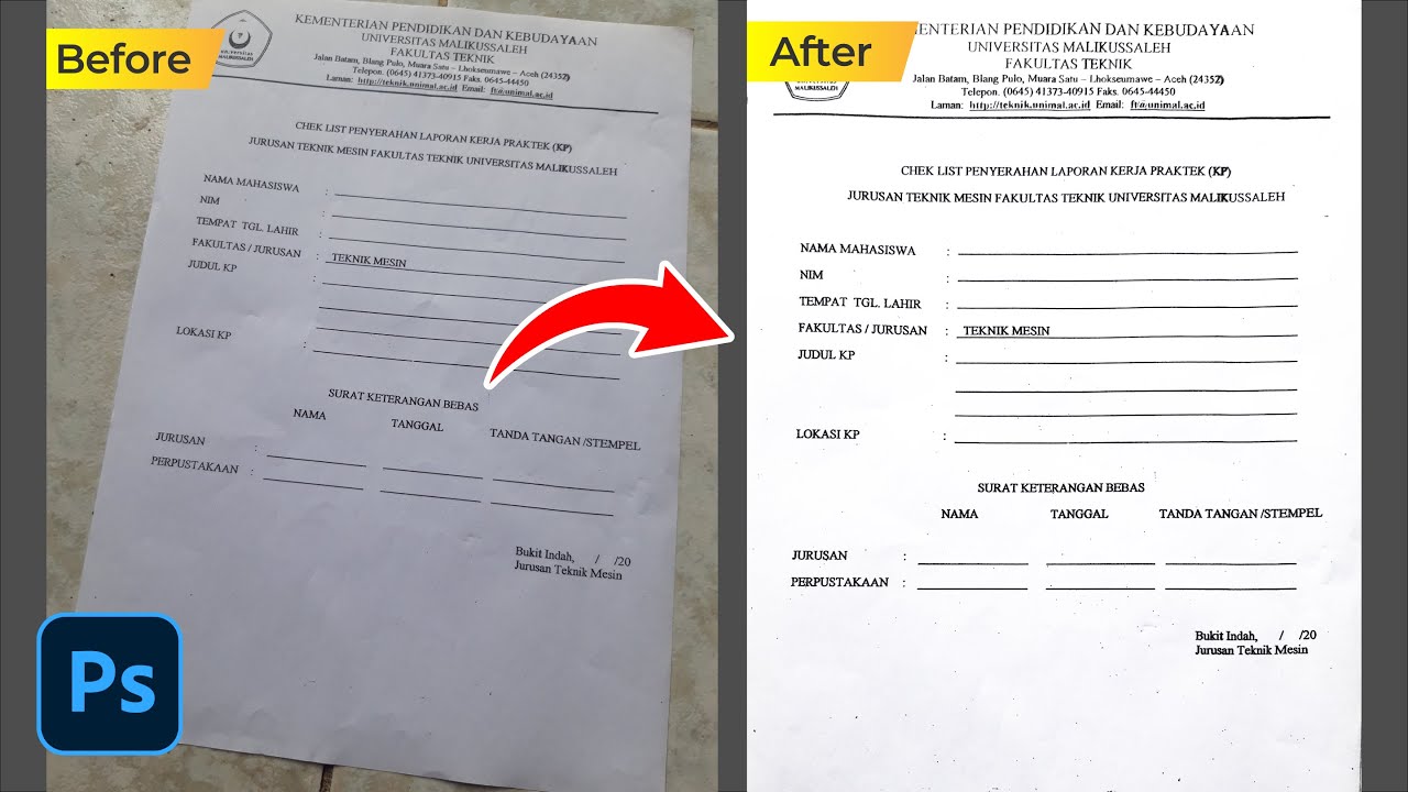 MAKE BETTER Document Photos LIKE SCANNED with Photoshop